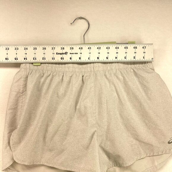 Asics Running Shorts Ladies Athletic Shorts With Lining White/Gray Size M - Picture 9 of 10